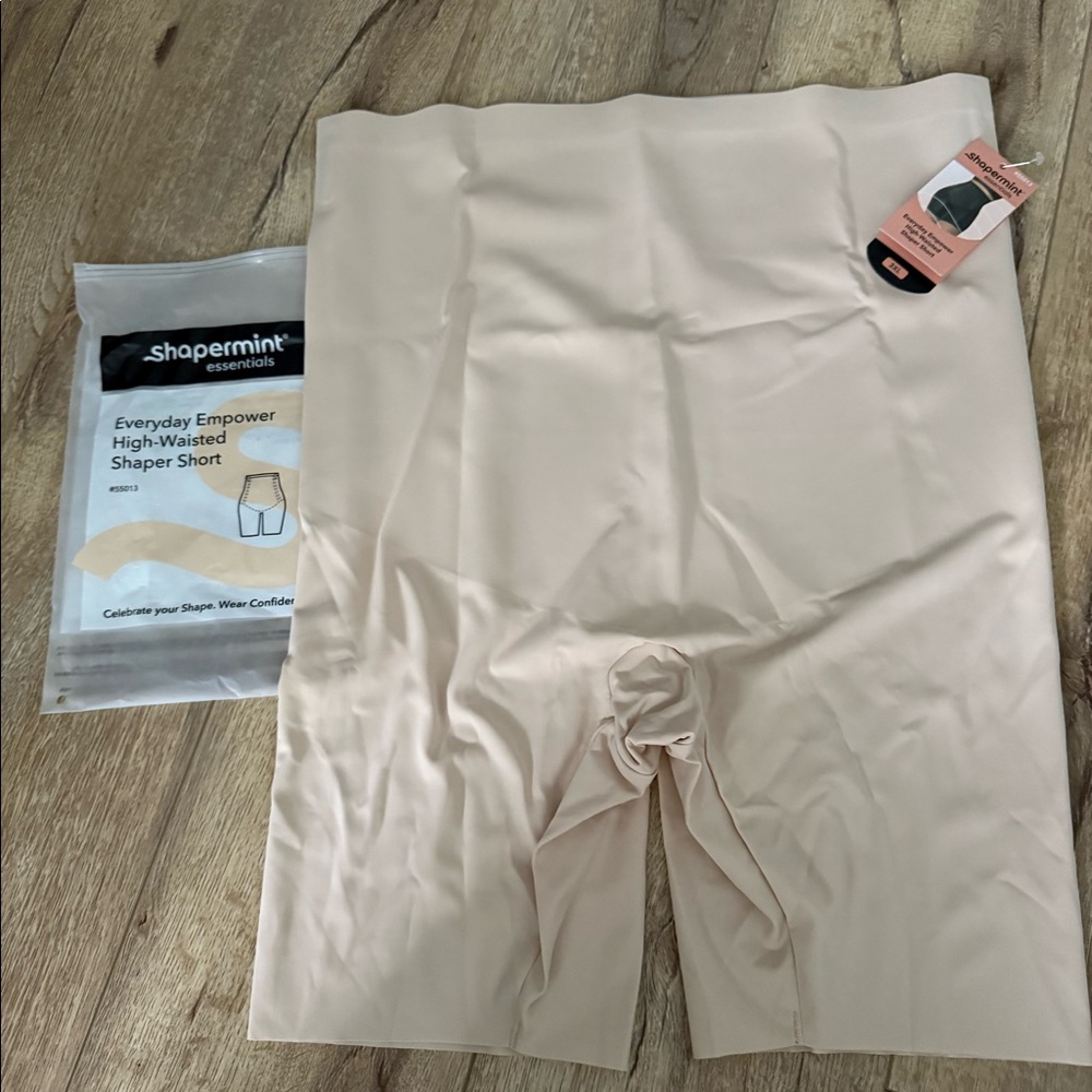 (3XL) BEIGE Shapermint High Waist Shaper Shorts